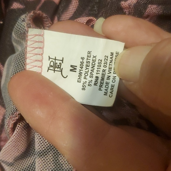 Ed Hardy DBD Eagle Crew Pink Power Mesh Top. - Picture 14 of 15